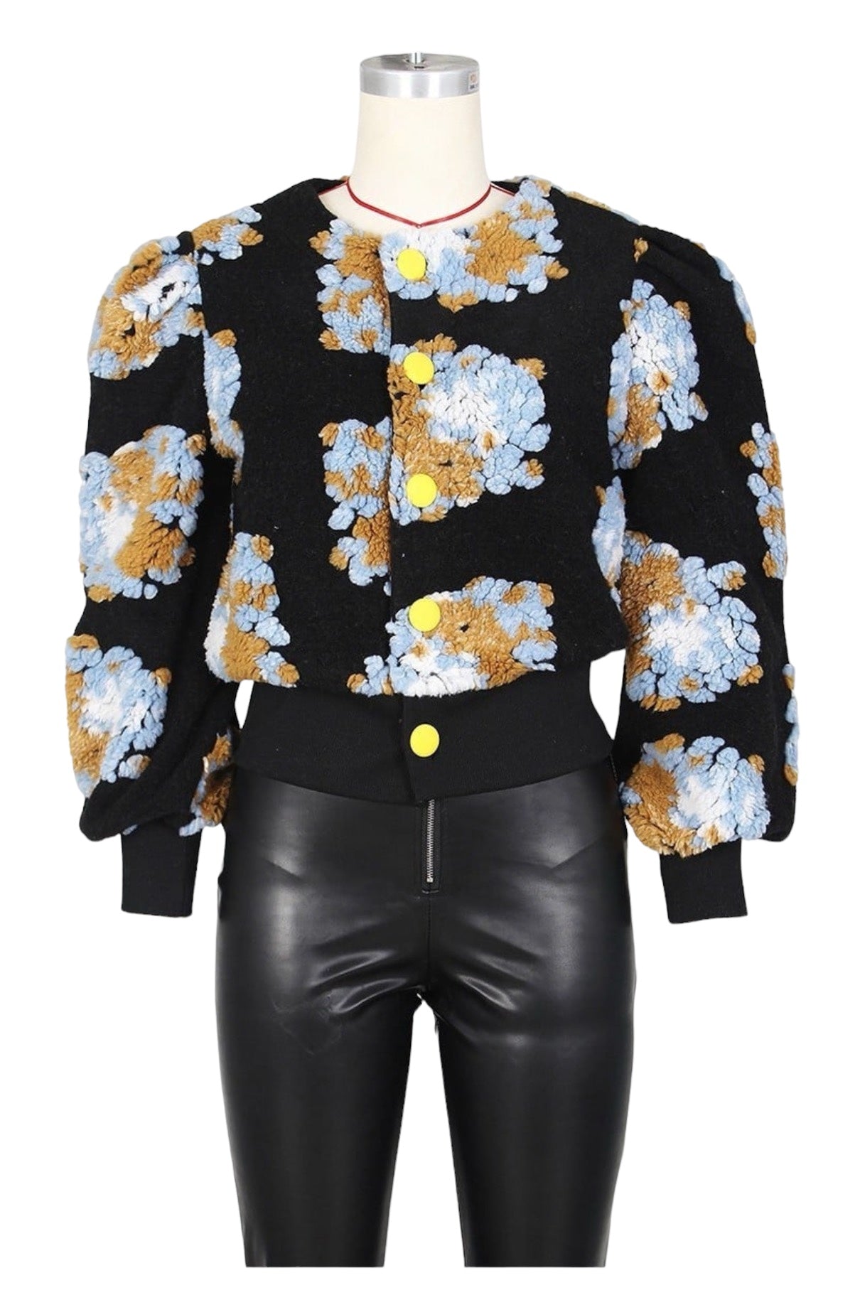 Flower Sweater Jacket