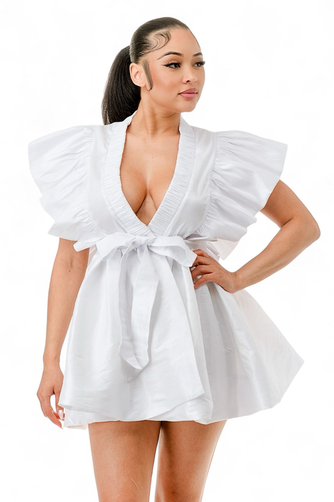 Black or White Wrap Dress