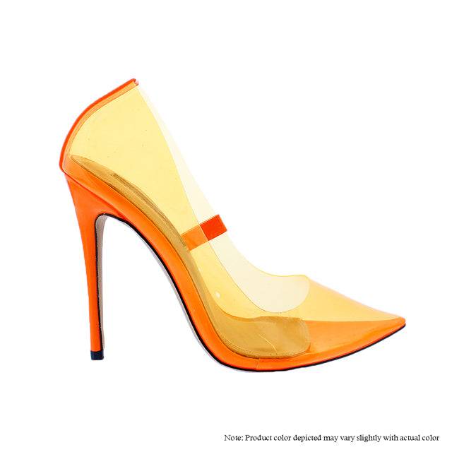 The Glass Slipper - Orange  {Order 1 1/2  Size Larger}