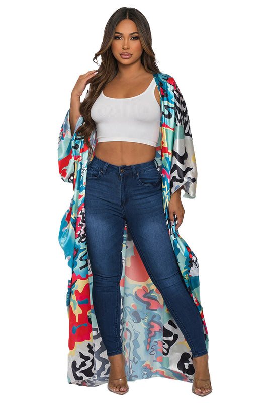 Asian Inspired Patterned Kimono {Kimono are Oversized}
