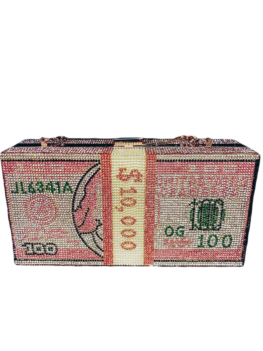 Bling Money Bag Clutch  -Pink