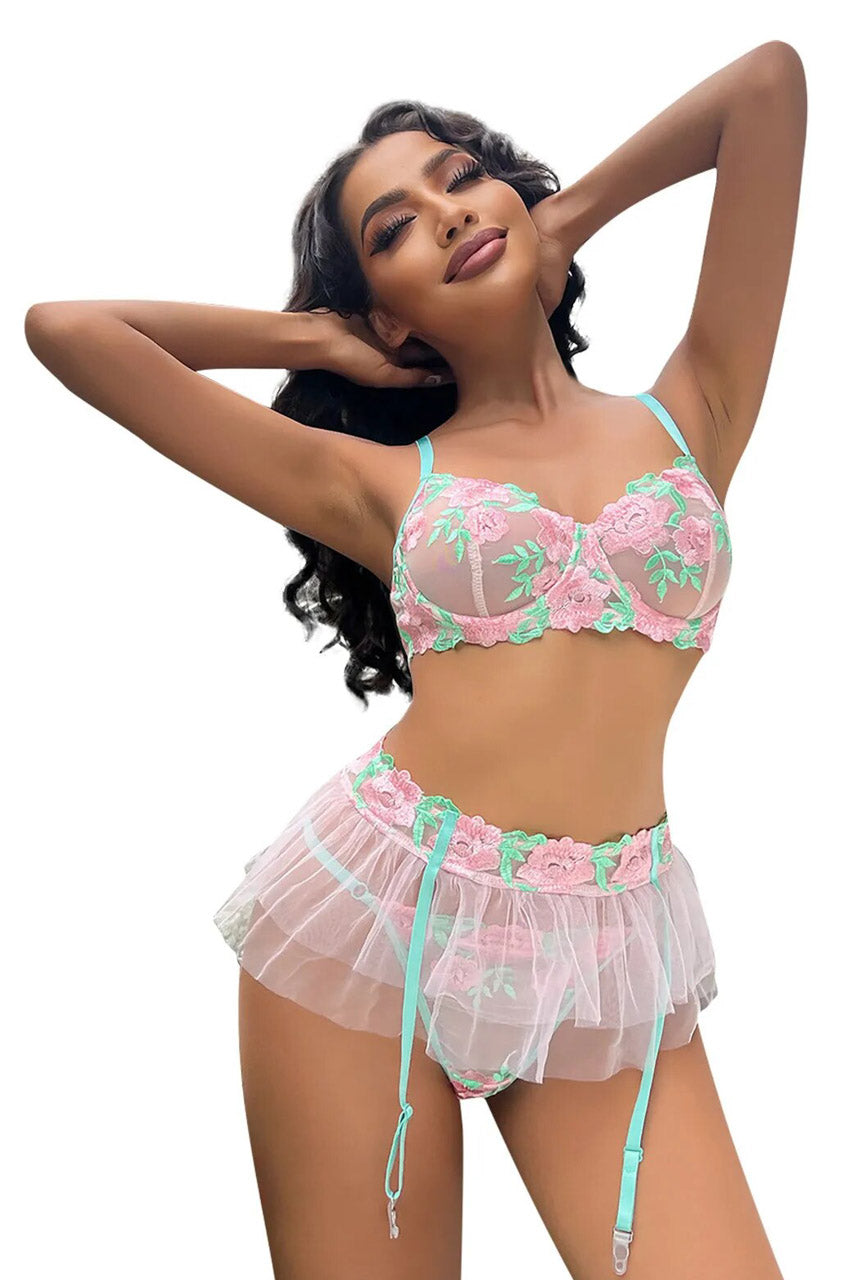 Perfect Pastel Lingerie Bra Set
