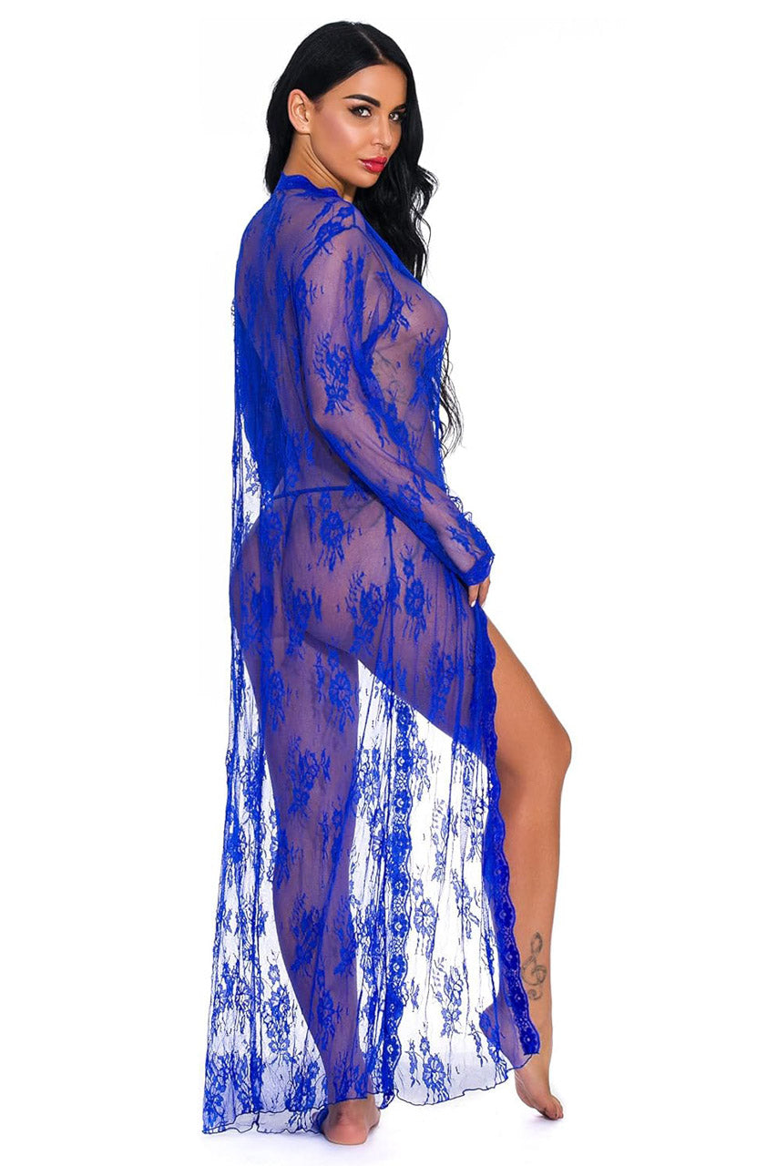 Long Lace Babydoll Robe