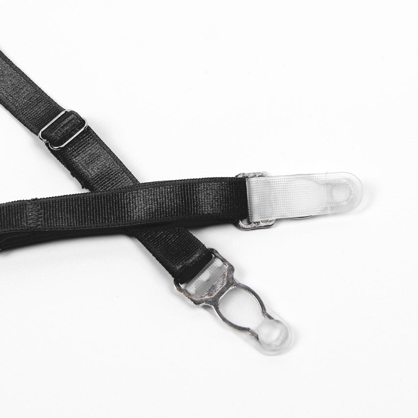 Feather Lace Chain Lingerie Bra Set