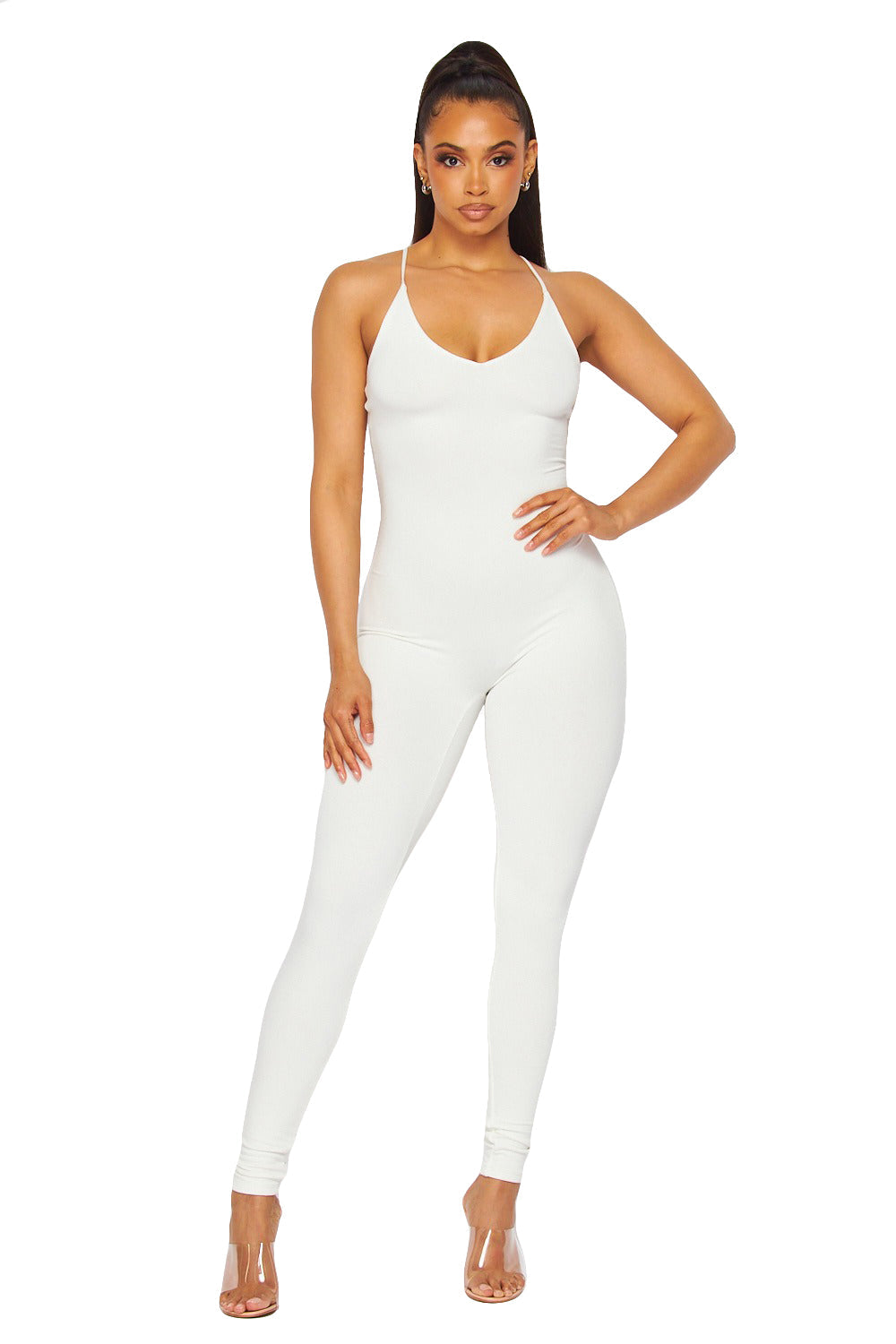 Spaghetti Strap Stretchy Jumpsuit