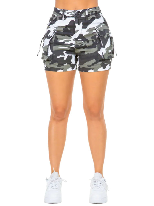 Camouflage Utility Cargo Shorts