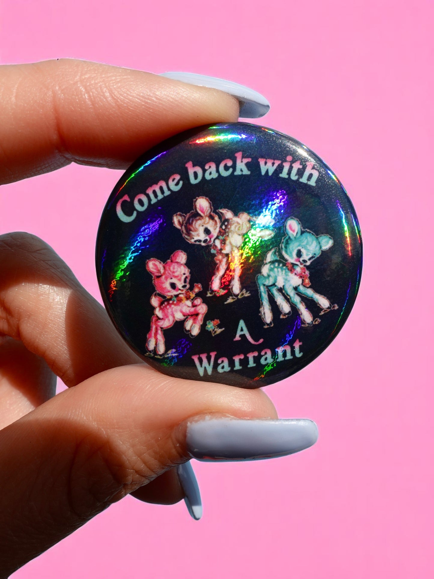 Anarchist Pin Pack –  Limited Drop- Holographic Pastel Buttons Pin pack (Set of 6)