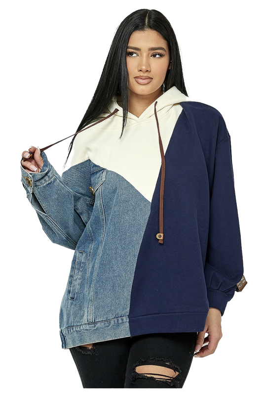 Denim Sweatershirt Hoodie