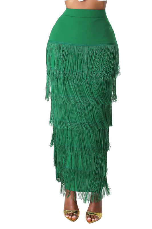 Long Tassel Skirt