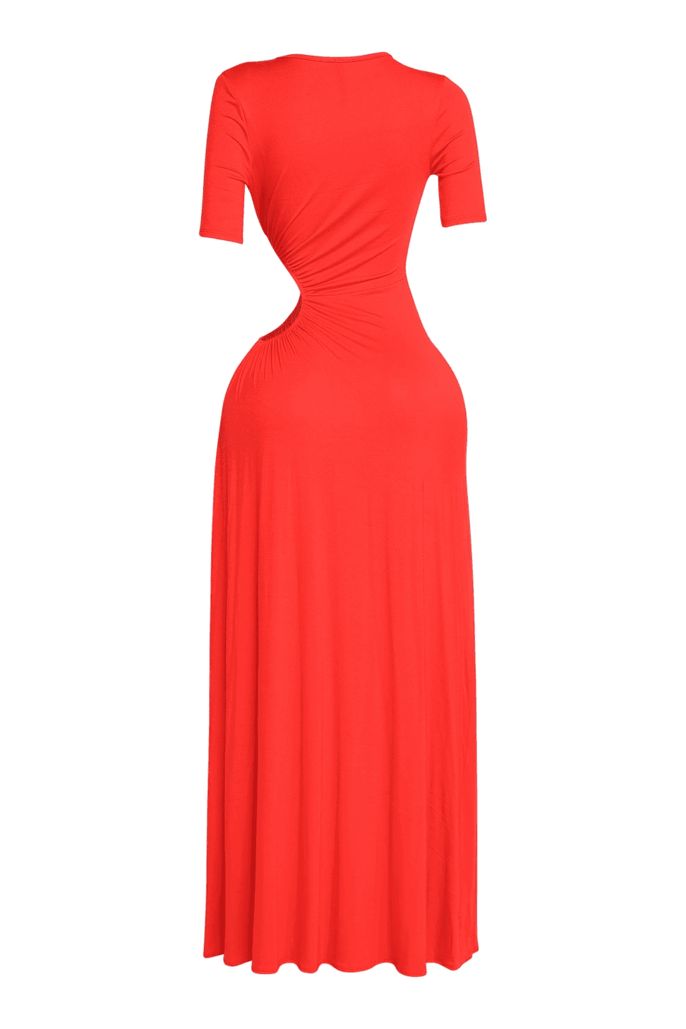 Short Sleeve Cutout Maxi Dress