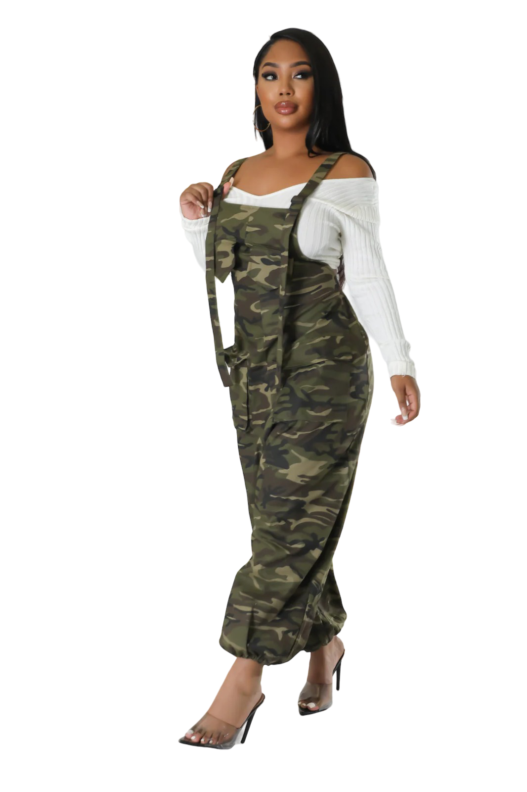 Oversized Camouflage Overalls