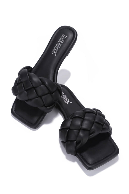 Slide Sandals: Vanessa Gyrl - Black