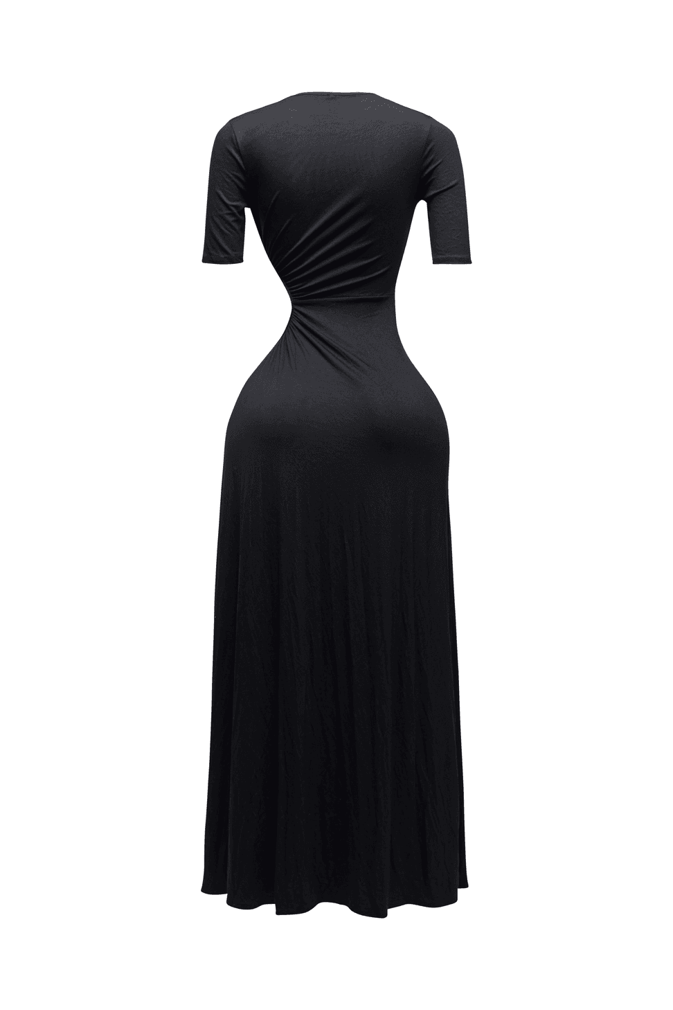 Short Sleeve Cutout Maxi Dress