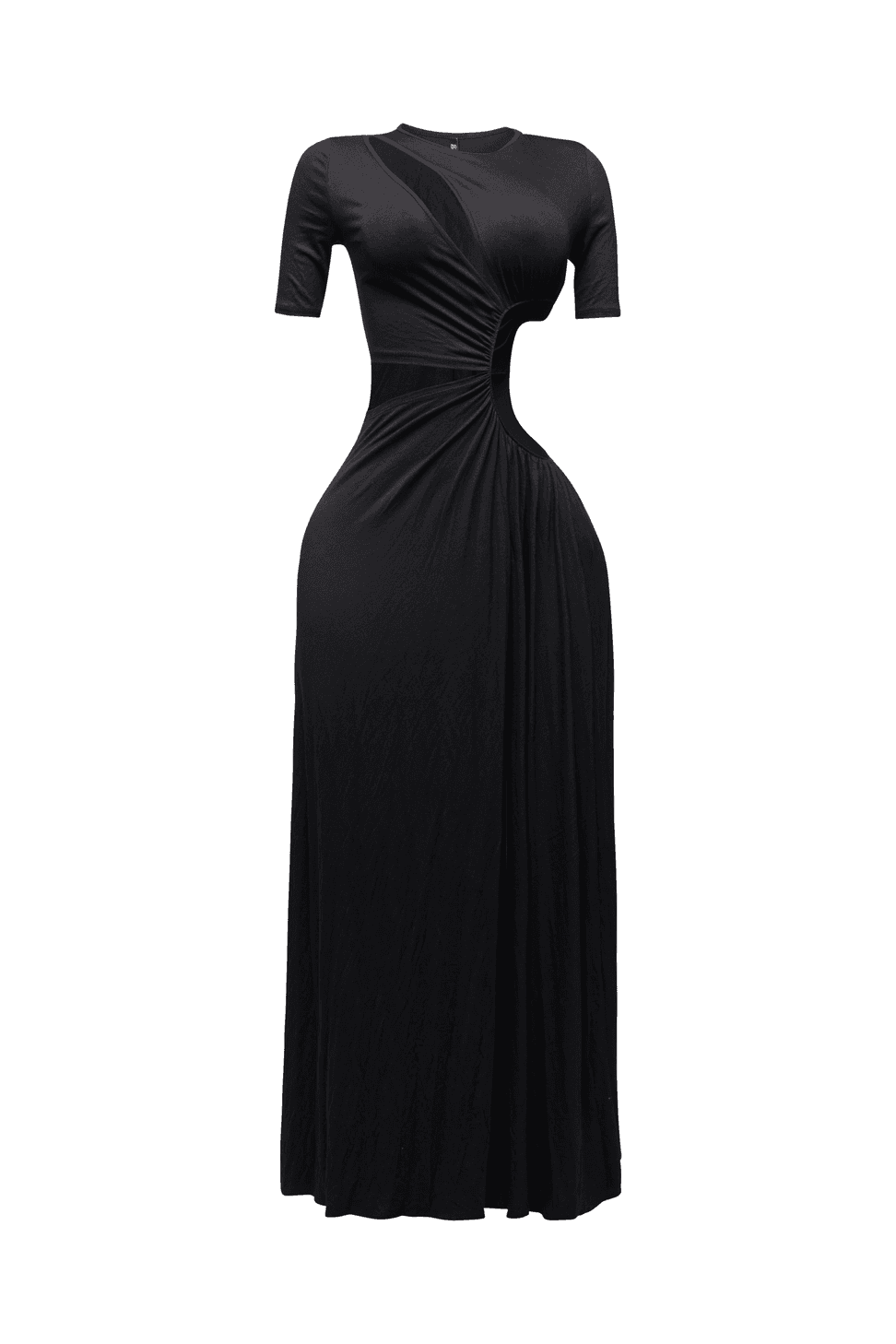 Short Sleeve Cutout Maxi Dress