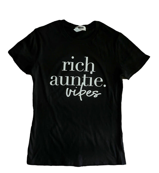 Rich Auntie Vibes Tee {Ladies}