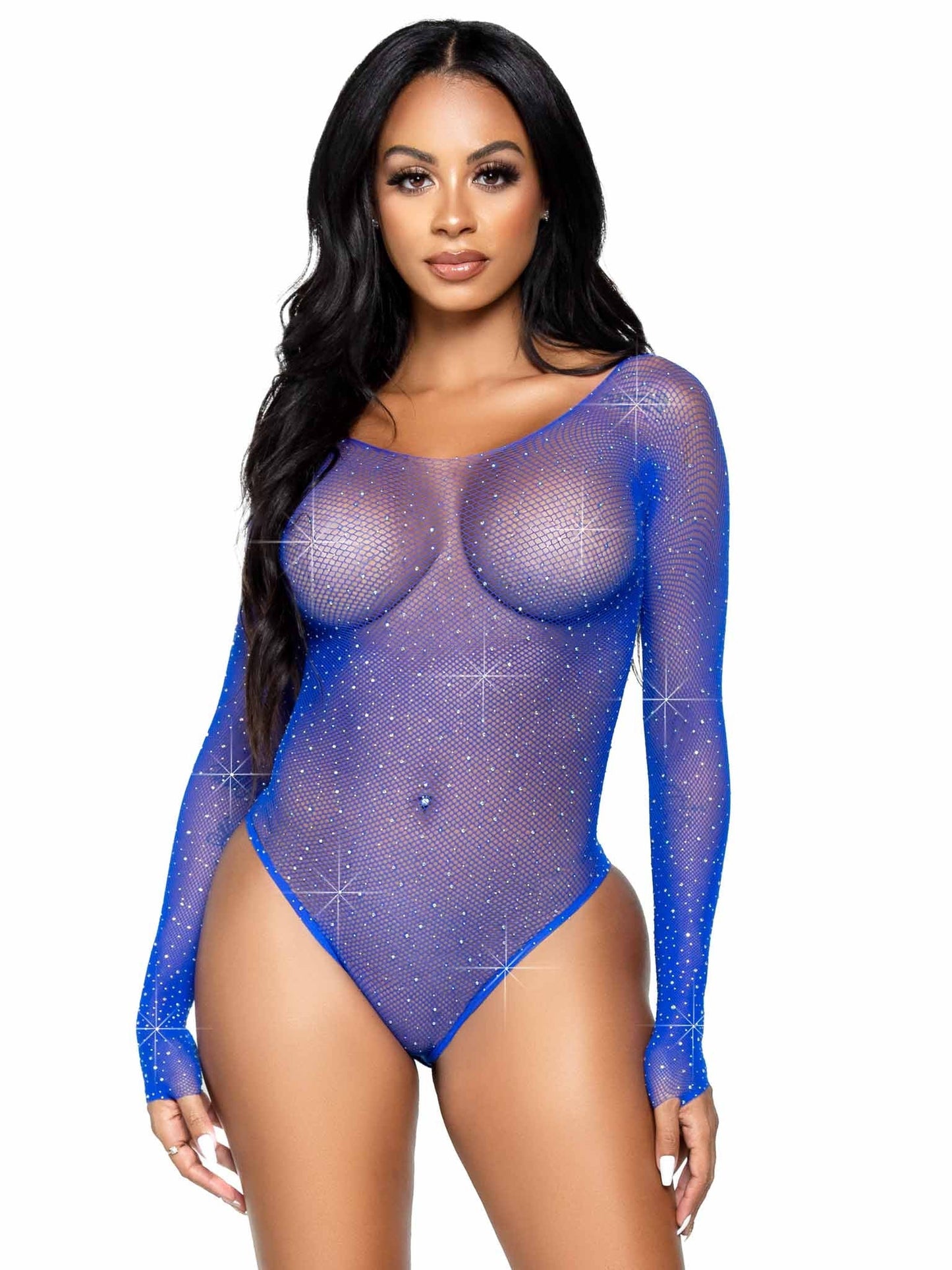 Falling 4 U Rhinestone Bodysuit