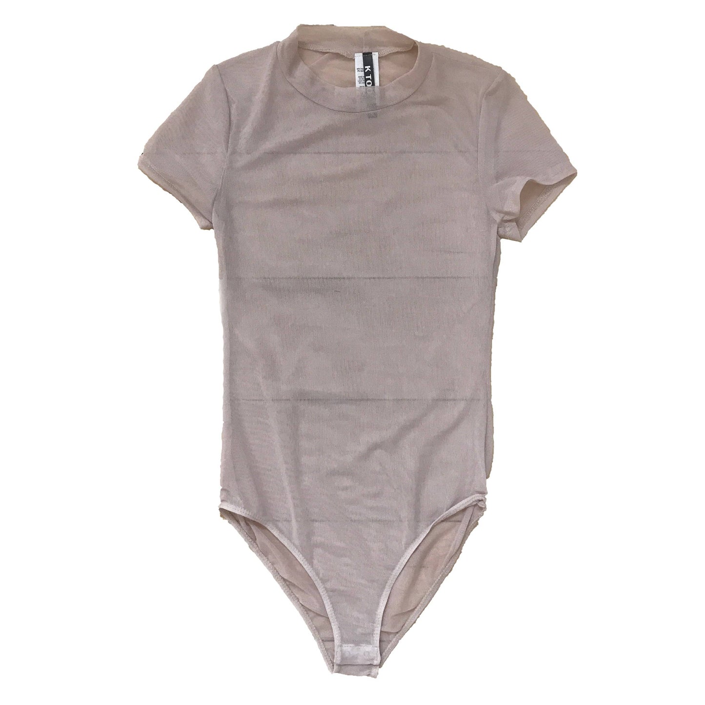 See-Thru Mock Neck Bodysuit