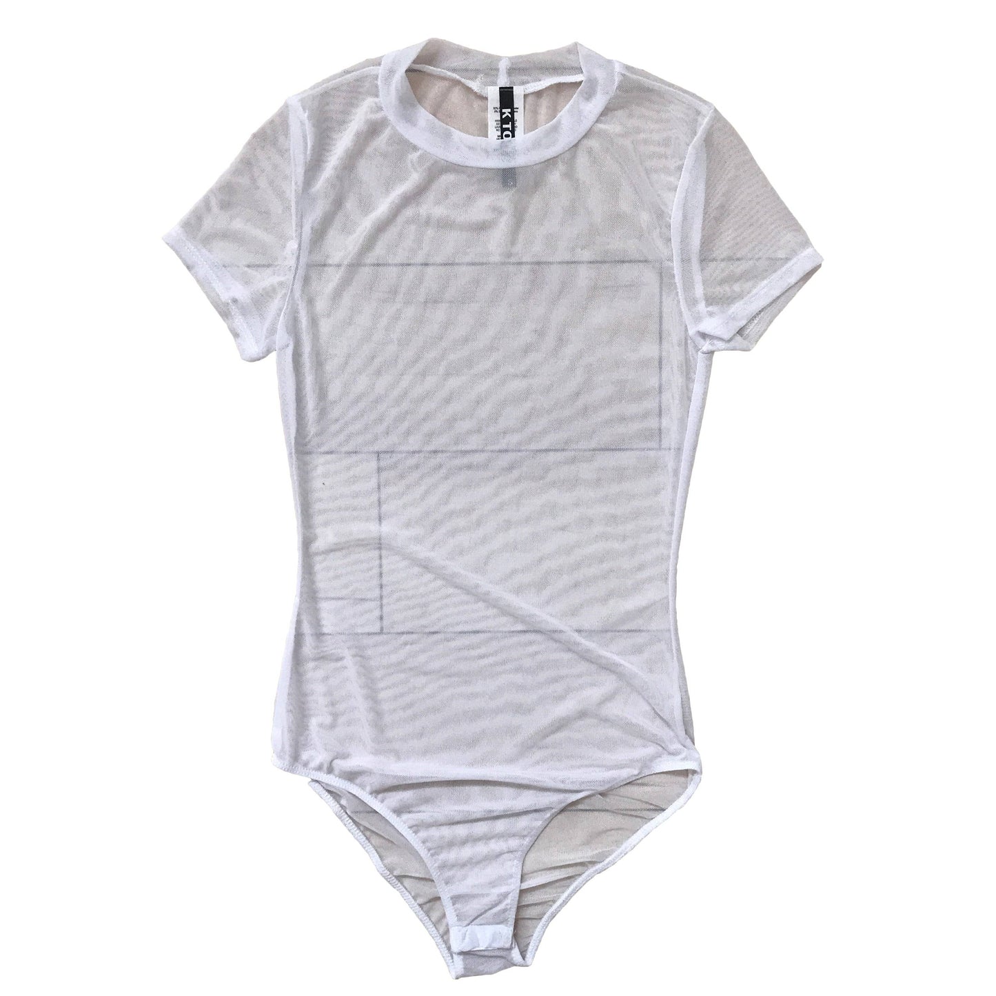 See-Thru Mock Neck Bodysuit