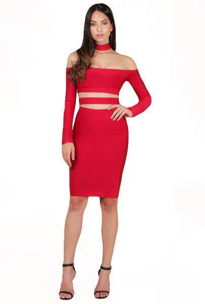 The Red Bandage Dress