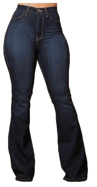 Wide Leg Denim Jeans (33" inseam) - Dark