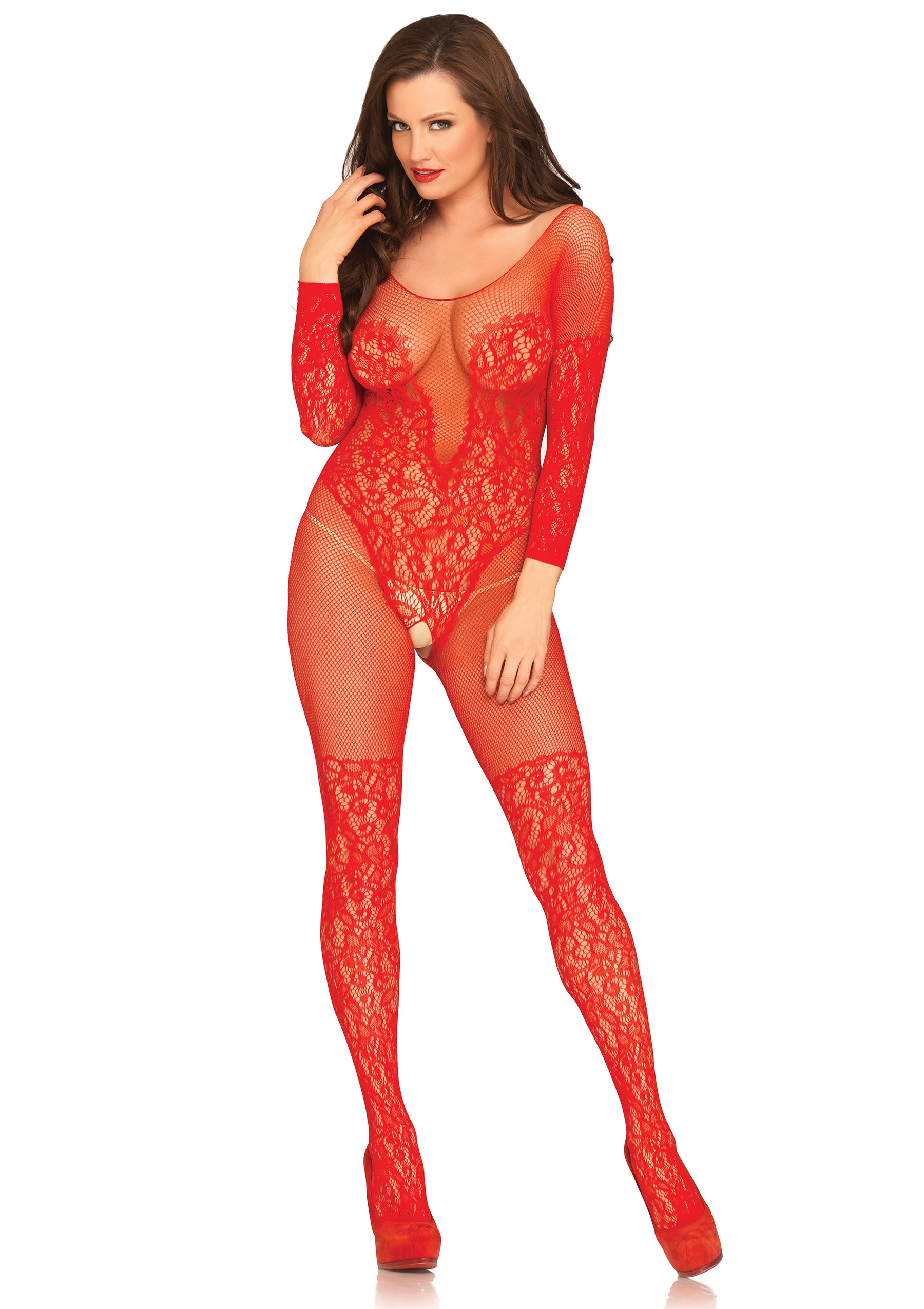 Vine & Lace Bodystocking-be wicked-Exotic Angels Boutique