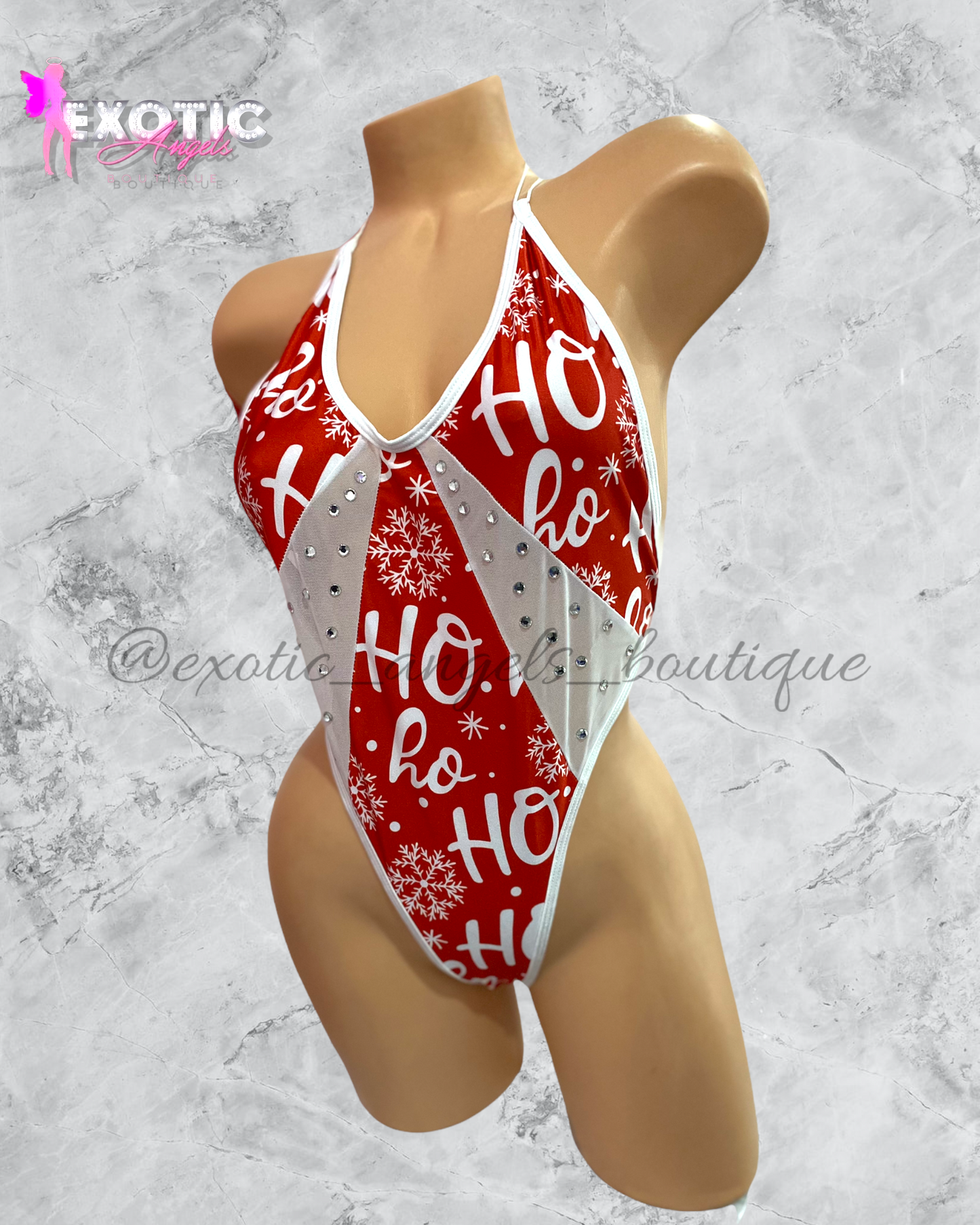 Holiday Ho Ho Ho Romper-Redemption-Exotic Angels Boutique