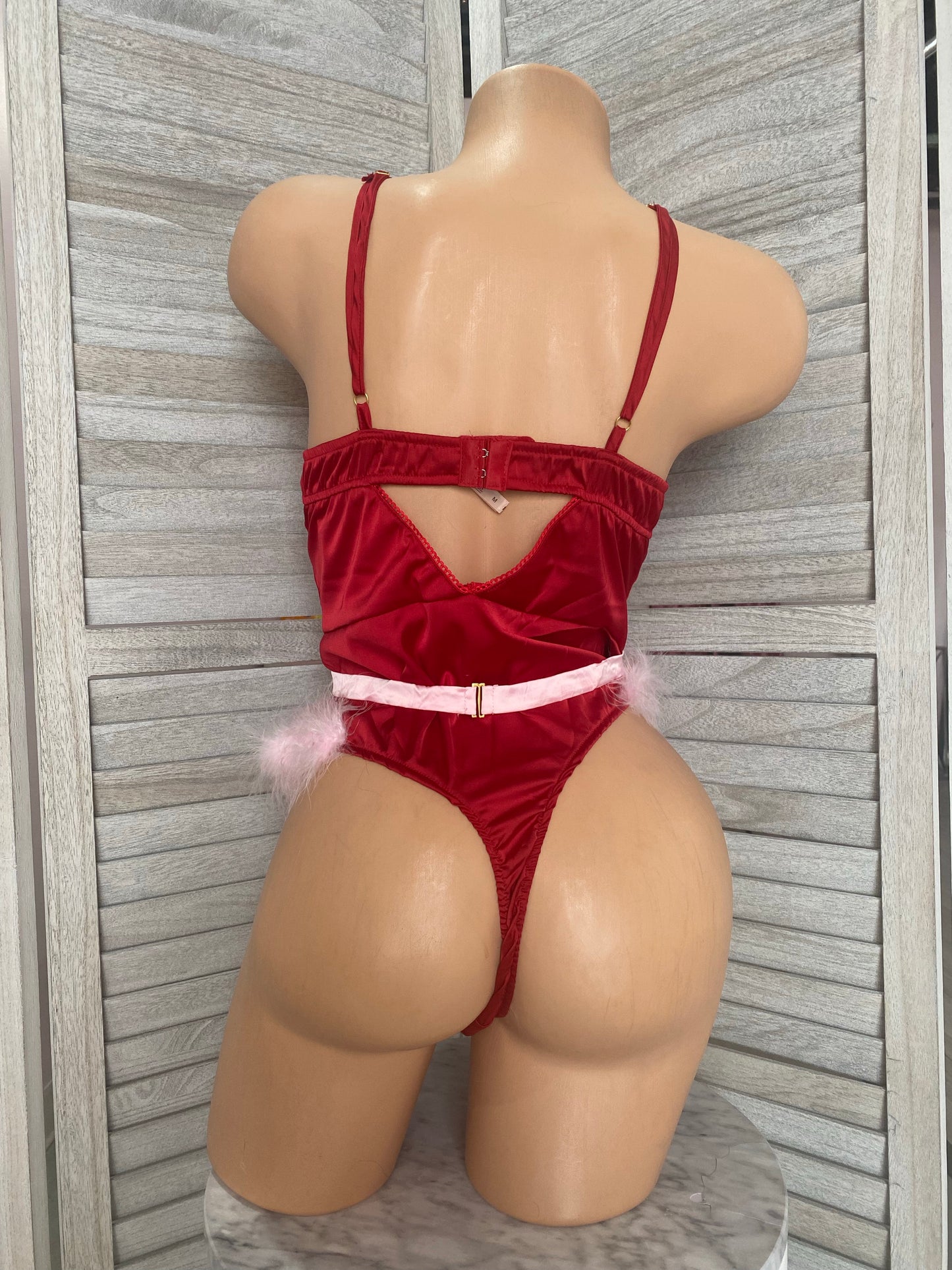 Marabou Satin Teddy-Minor Creations-Exotic Angels Boutique