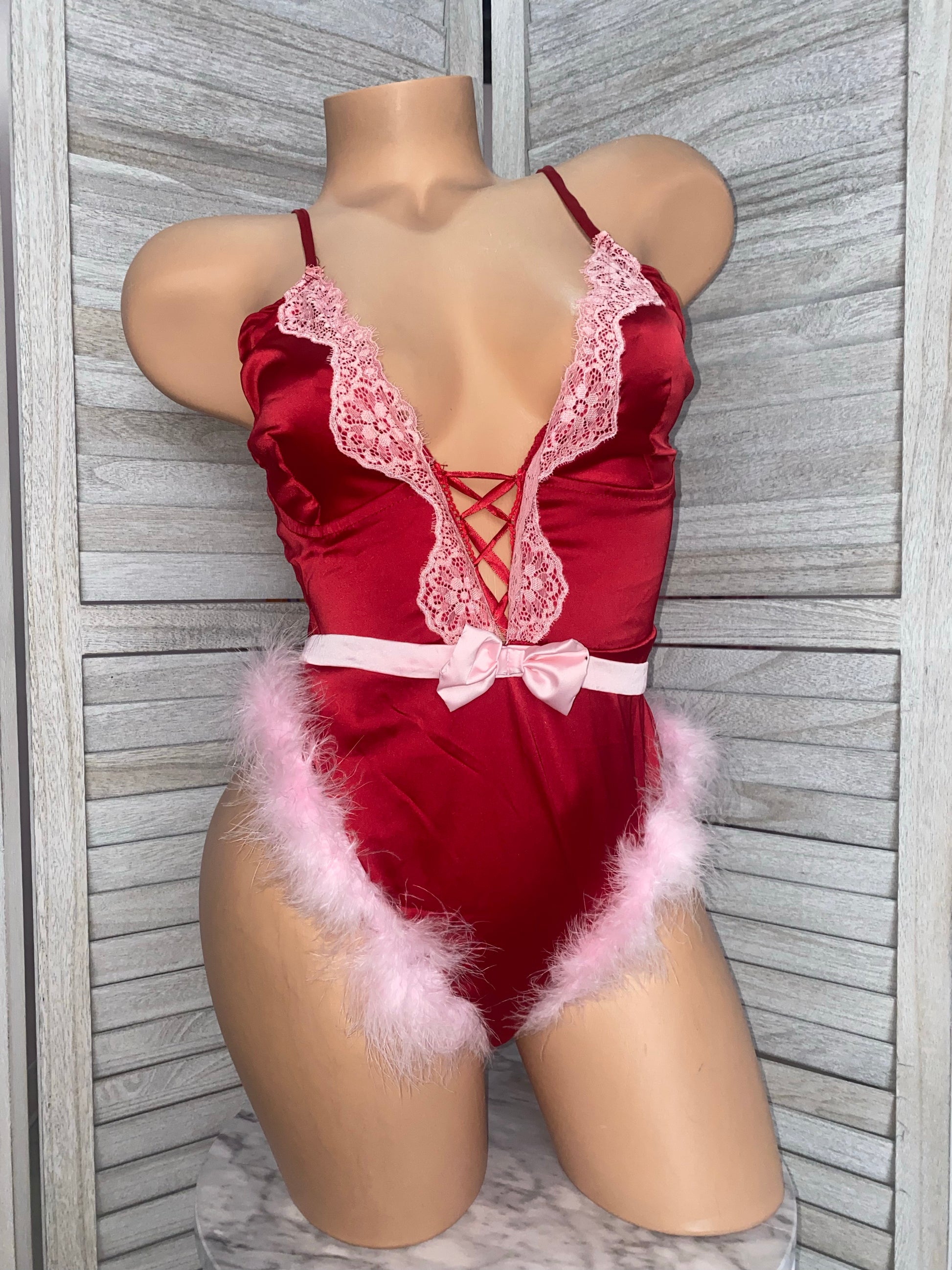 Marabou Satin Teddy-Minor Creations-Exotic Angels Boutique